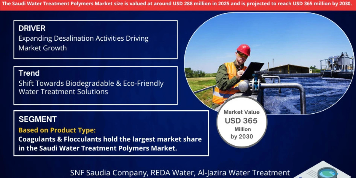 Saudi Water Treatment Polymers Market to Surpass USD 365 Million by 2030, Growing at 4.85% CAGR